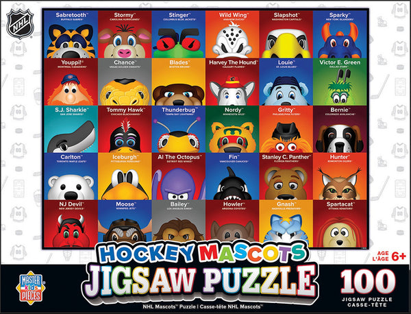 Jigsaw Puzzle (100pc) - NHL Hockey Mascots