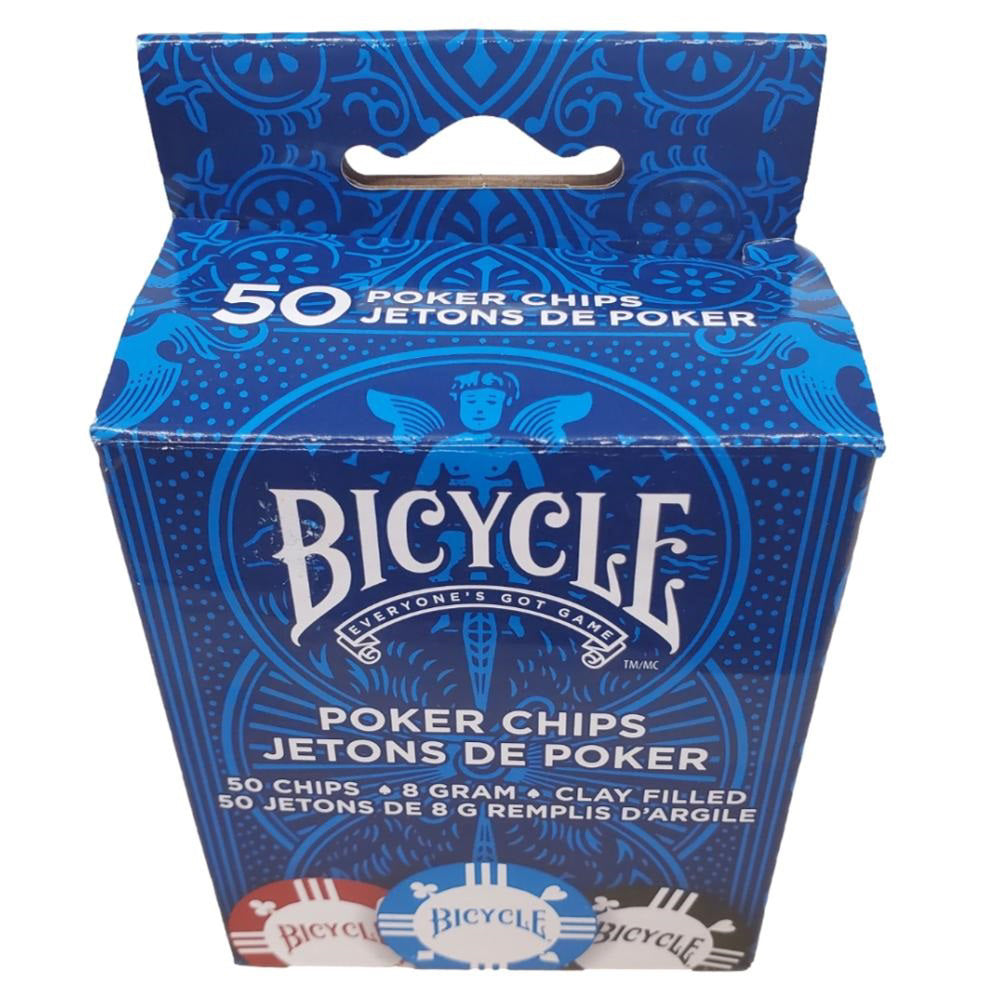 Bicycle 8 Gram Clay Poker Chips 50ct