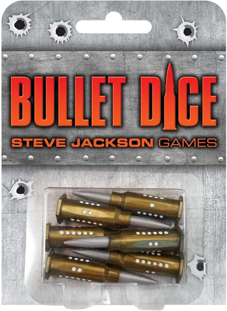 6 sided Bullet Dice