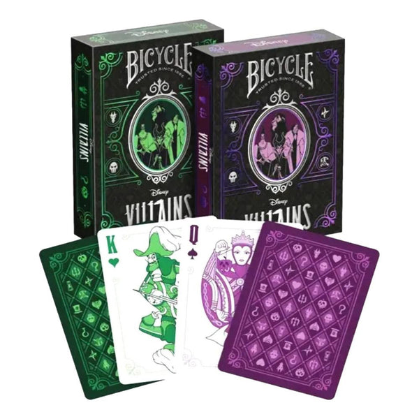Bicycle - Disney Villains Playing Cards (Green/Purple Random)