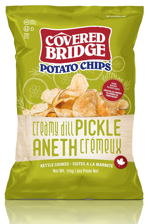 Covered Bridge Creamy Dill Pickle Chips 170g