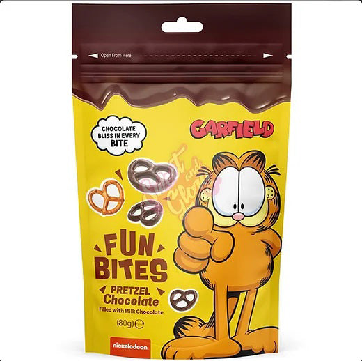 Garfield Fun Bites Chocolate Pretzels 80g (Turkey)
