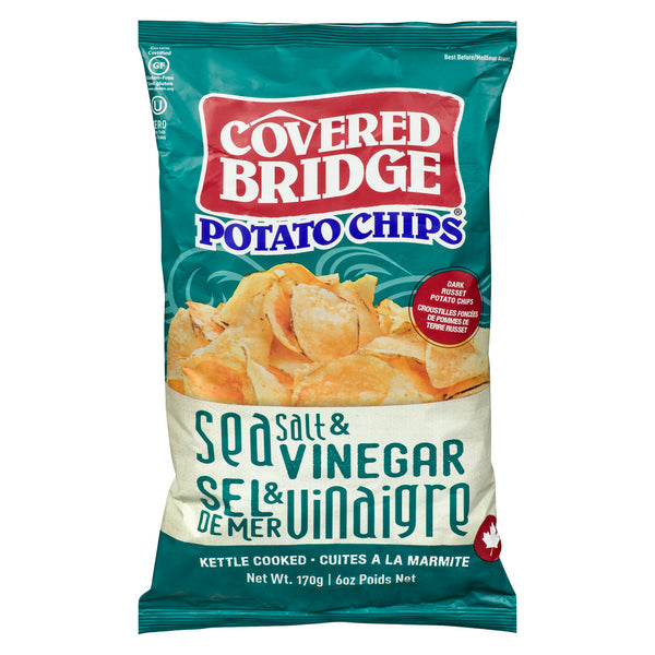 Covered Bridge Sea Salt & Vinegar Chips 170g