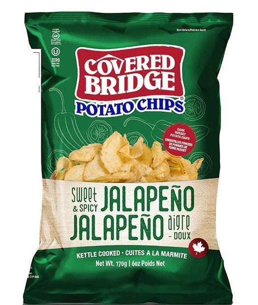 Covered Bridge Sweet & Spicy Jalapeno Chips 170g