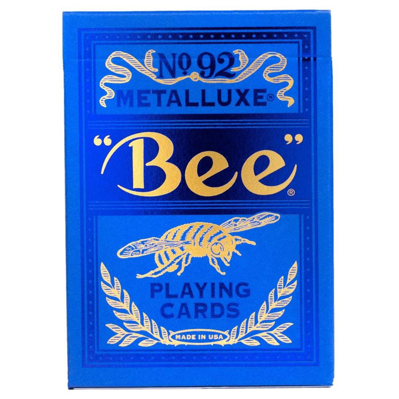 Bee - Metalluxe (Blue) Playing Cards