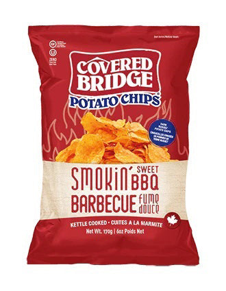 Covered Bridge Smokin' Sweet BBQ Chips 170g