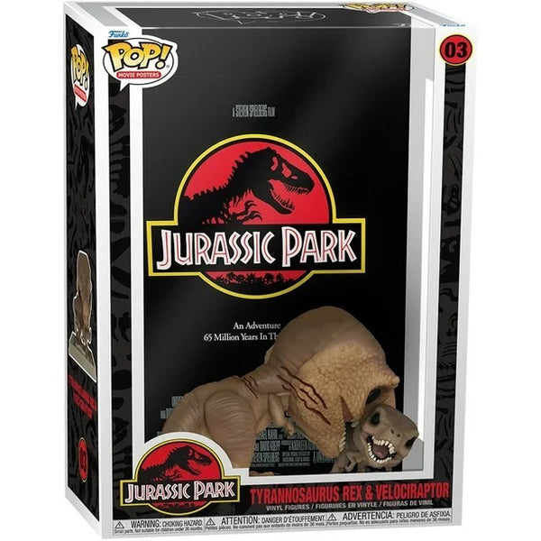POP! Movie Posters Jurassic Park - T-Rex and Velociraptor