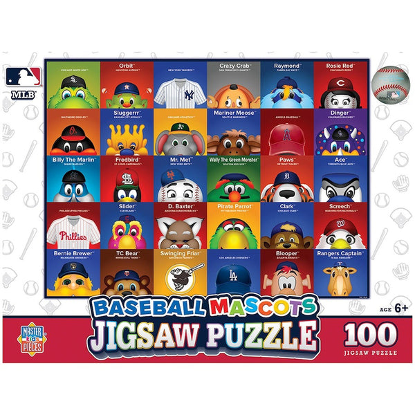 Jigsaw Puzzle (100pc) - MLB Baseball Mascots