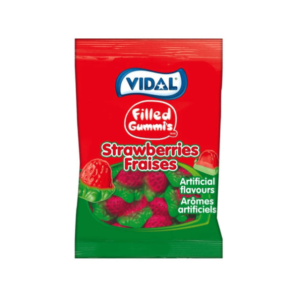 Vidal Filled Gummy Strawberries 142g