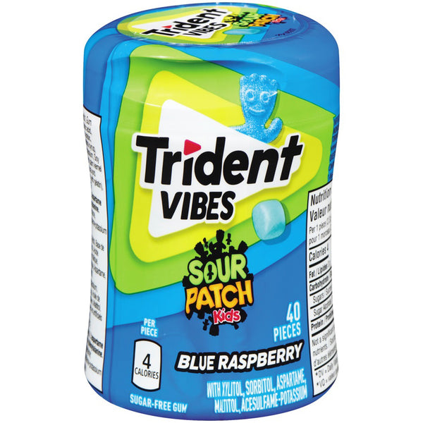 Trident Sour Patch Kids Blue Rasp Gum