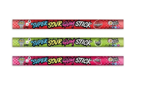 Brain Blasterz Super Sour Gum Stick (EACH)