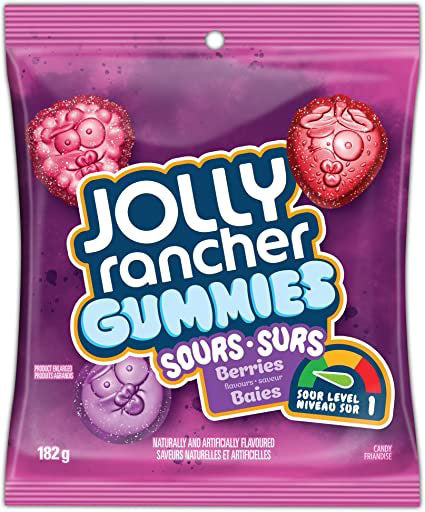 Jolly Rancher Gummies Sour Berries 182g