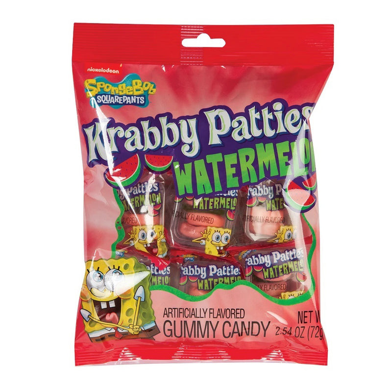 Krabby Patties Watermelon Peg Bag 72g
