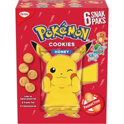 Pokemon Honey Cookies 6 Snack Packs Best By 12/27/23
