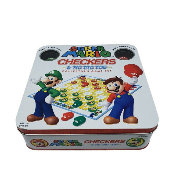 Super Mario - Checkers and Tic Tac Toe Tin