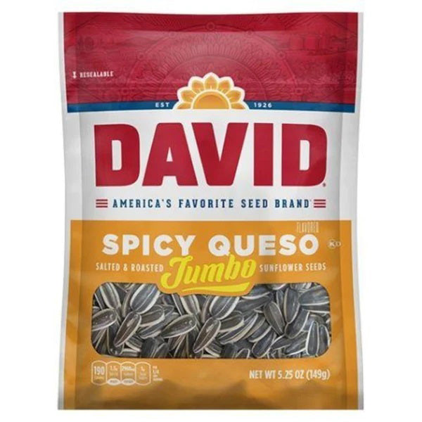 David Spicy Queso Sunflower Seeds 149g