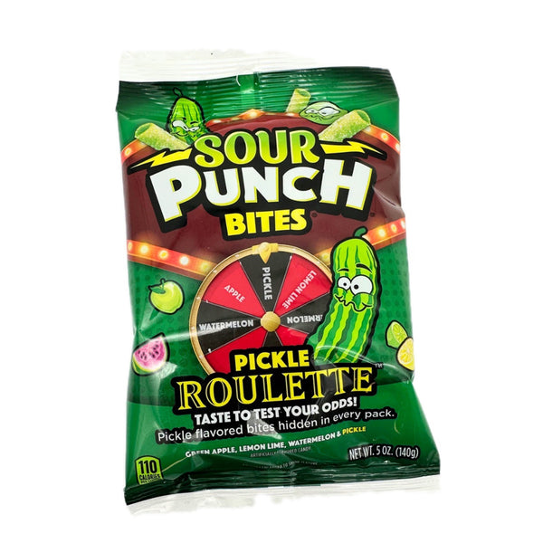 Sour Punch Bites Pickle Roulette 140g