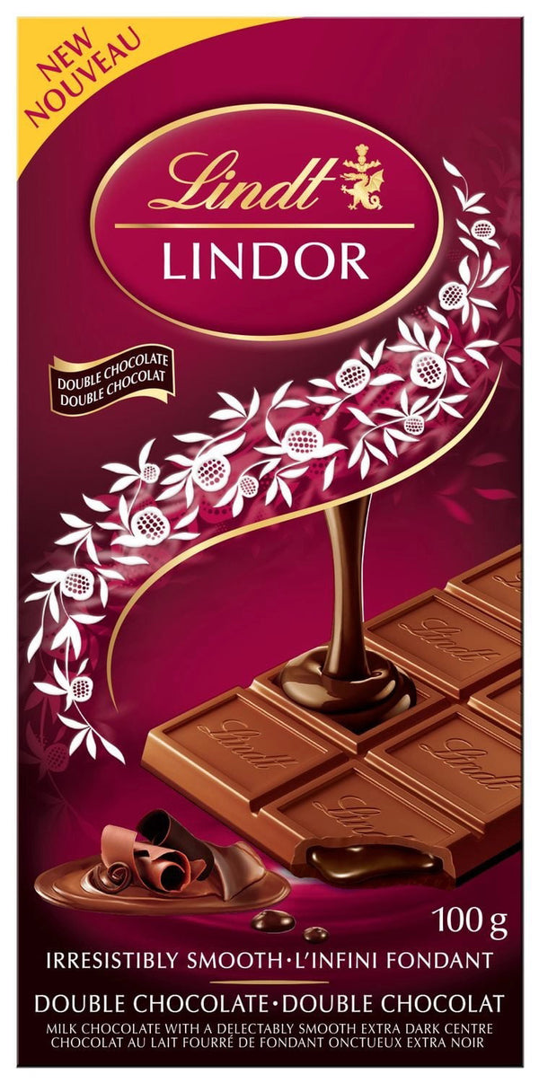 Lindt Double Chocolate Bar 100g