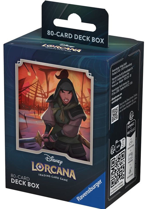 Disney Lorcana - Deck Box - Mullan (Holds 80 cards)