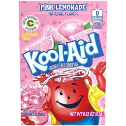 Pink Lemonade Kool-Aid Best By 11/20/23