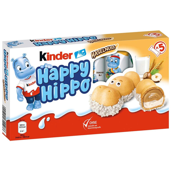 Kinder Happy Hippo Hazelnut 5pk