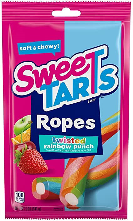 Sweetart Ropes Twisted Rainbow Punch 141g