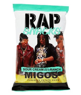 Rap Snacks Migos Sour Cream and Ranch 71g