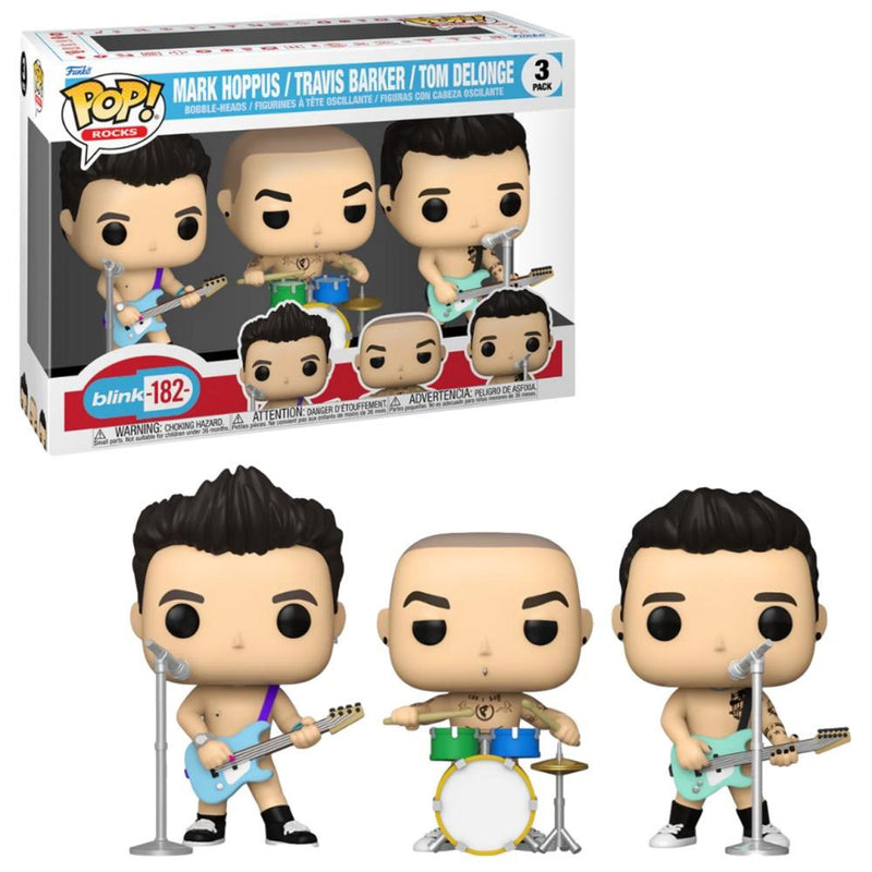 POP! Rocks Blink-182 (3 Pack) - Mark, Travis & Tom