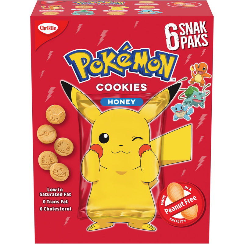 Pokemon Honey Cookies 6 Snack Packs