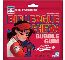 Big League Chew Strawberry Gum