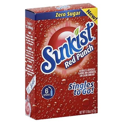 Sunkist Red Punch Singles To Go
