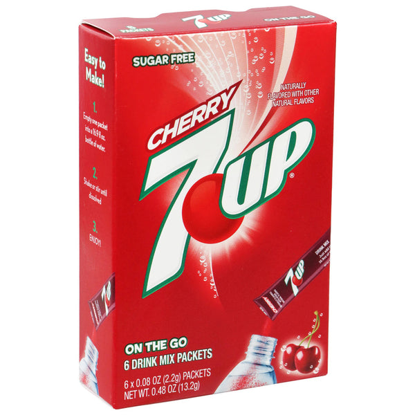 Cherry 7 Up Single To Go 6PK