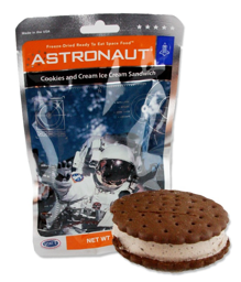 Astronaut Cookies and Creme Ice Cream Sandwich