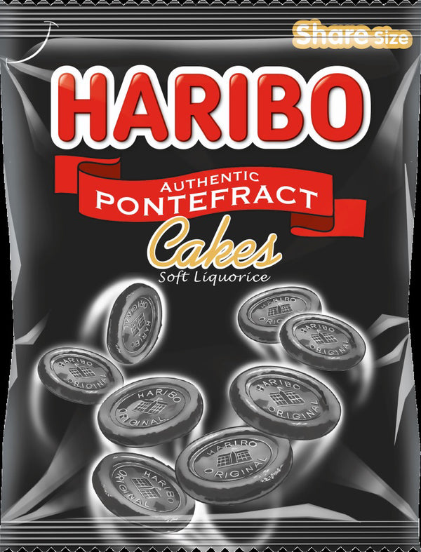 Haribo Pontrefract Cakes Soft Liquorice 160g