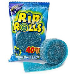 Sour Rip Rolls Blue Raspberry