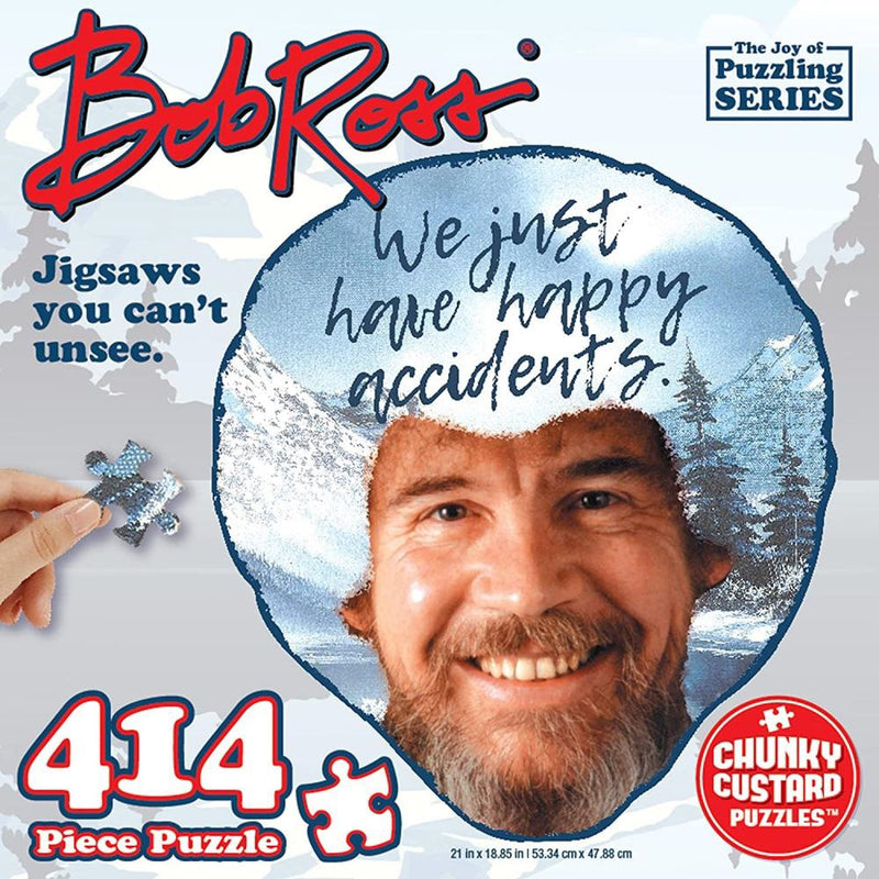 Jigsaw Puzzle - Bob Ross (Happy Accidents, 414 Pc)