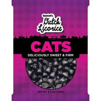 Gustaf Dutch Licorice Cats 150g