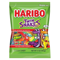 Haribo Twin Snakes Sweet and Sour 142g
