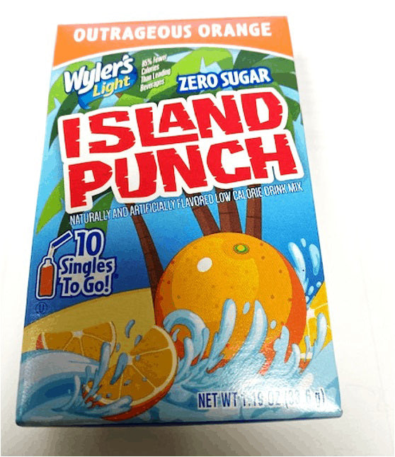 Wyler's Island Punch Outrageous Orange STG