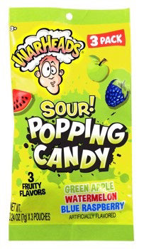 Warhead Sour Popping Candy 3pack